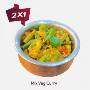 2 x 1 Mix Veg Cury